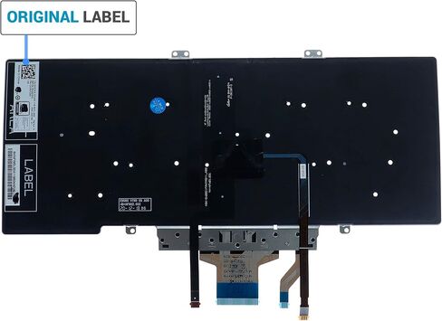 لوحة مفاتيح الكمبيوتر المحمول، بإضاءة خلفية، بدون لوحة مفاتيح، لوحة مفاتيح بديلة متوافقة مع أجهزة الكمبيوتر المحمول DELL Latitude 5400 5401 5410 5411 7400 7410 Series، إشارة مزدوجة، تخطيط أمريكي in Kuwait