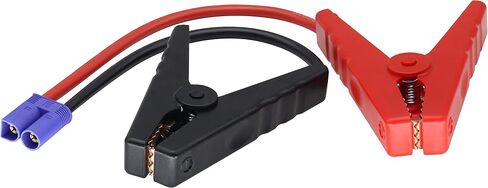 Jumper Cable Adapter Battery Starting Cable Alligator Clamp to EC5 Starting Cable car Emergency Starting Power Clip Cable (10 AWG) All Copper Silicone for Prevent Reverse Charge[0.3m/1FT] in Saudi Arabia