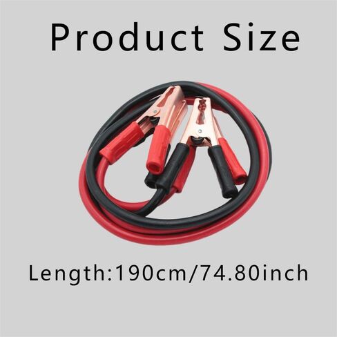 Jumper Cables, Heavy Duty Automotive Booster Cables, 6.56 Feet 1000Amp Car Jumper Cables with Durable PVC Case, Professional Booster Cables for Jump Starter or Weak Batteries in Saudi Arabia