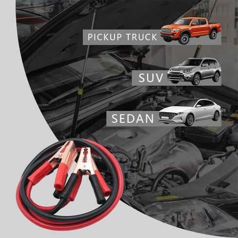 Jumper Cables, Heavy Duty Automotive Booster Cables, 6.56 Feet 1000Amp Car Jumper Cables with Durable PVC Case, Professional Booster Cables for Jump Starter or Weak Batteries in Saudi Arabia