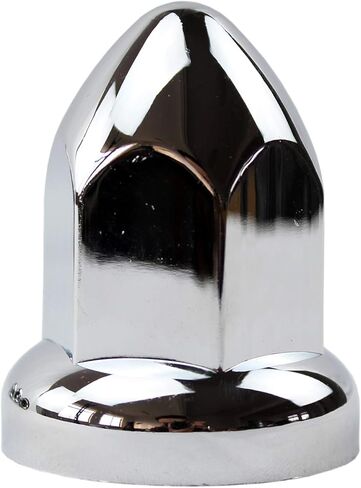 أغطية صامولة ذات حواف من بلاستيك ABS من الكروم مقاس 33 مم، عبوة من 10 قطع in Kuwait