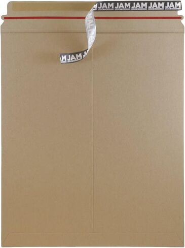 JAM PAPER Stay-Flat Photo Mailer Envelopes with Peel & Seal Closure - 6 x 6 - Brown Kraft - 6 Rigid Mailers/Pack in Saudi Arabia