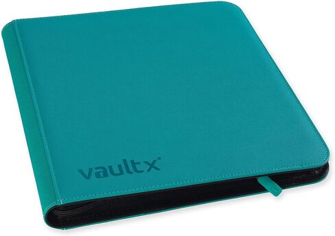 مجلد بسحاب Vault X Premium Exo-Tec XL - مجلد ألبوم بطاقات التداول مقاس 12 جيبًا XL - مجلد جيب تحميل جانبي 624 لـ TCG (أزرق) in Kuwait