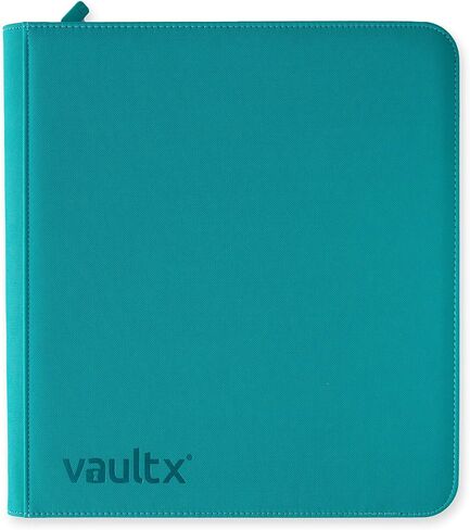 مجلد بسحاب Vault X Premium Exo-Tec XL - مجلد ألبوم بطاقات التداول مقاس 12 جيبًا XL - مجلد جيب تحميل جانبي 624 لـ TCG (أزرق) in Kuwait