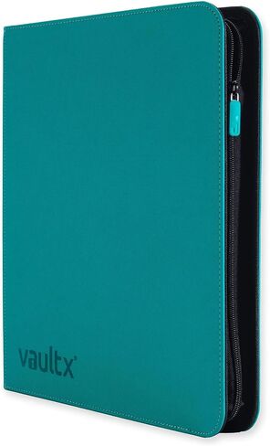 مجلد بسحاب Vault X Premium Exo-Tec XL - مجلد ألبوم بطاقات التداول مقاس 12 جيبًا XL - مجلد جيب تحميل جانبي 624 لـ TCG (أزرق) in Kuwait