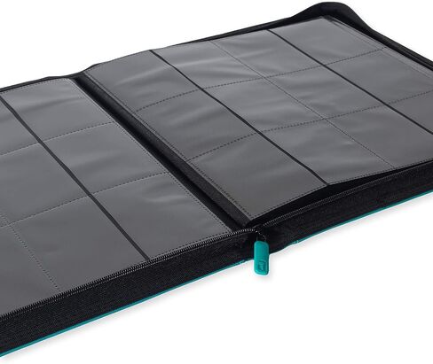 مجلد بسحاب Vault X Premium Exo-Tec XL - مجلد ألبوم بطاقات التداول مقاس 12 جيبًا XL - مجلد جيب تحميل جانبي 624 لـ TCG (أزرق) in Kuwait