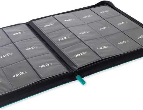 مجلد بسحاب Vault X Premium Exo-Tec XL - مجلد ألبوم بطاقات التداول مقاس 12 جيبًا XL - مجلد جيب تحميل جانبي 624 لـ TCG (أزرق) in Kuwait