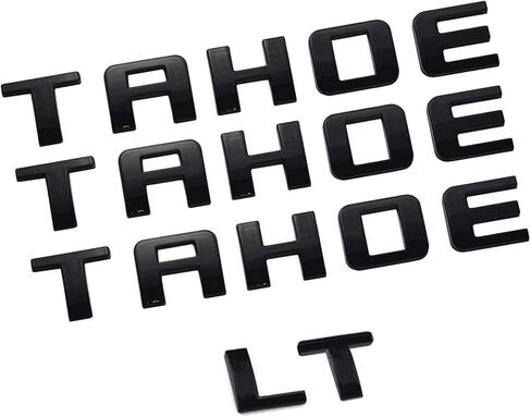 شارات لاصقة قوية ومرتفعة ثلاثية الأبعاد تناسب Gm 07-16 Tahoe لامعة (أسود مطفي) in Kuwait