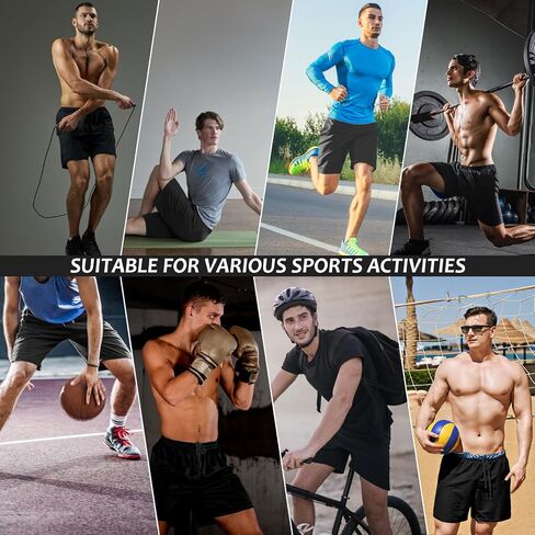 Sauna Shorts for Men Sweat Pants with Drawstring, Heat Trapping Sweat Shorts Sauna Suit for Men Workout Gym Exercise in Saudi Arabia