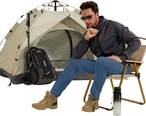 Hiking Pants Men Lightweight Tactical Pants for Men Stretch Mens Cargo Work Pants Quick Dry Travel Pants Men in Saudi Arabia