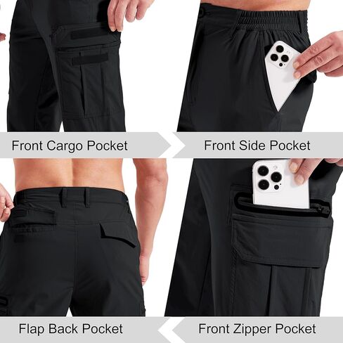 Hiking Pants Men Lightweight Tactical Pants for Men Stretch Mens Cargo Work Pants Quick Dry Travel Pants Men in Saudi Arabia