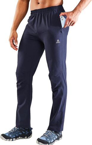 Haimont Men's Nylon Hiking Stretch Pants, Outdoor Quick Dry UPF50 Pants with Zipper Pockets, Lightweight, Water Resistant in Saudi Arabia