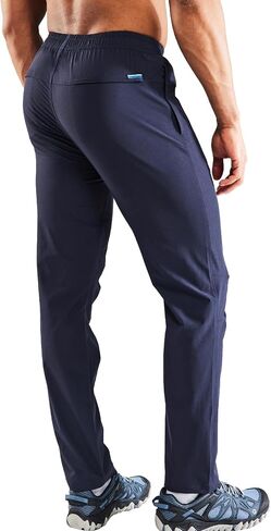 Haimont Men's Nylon Hiking Stretch Pants, Outdoor Quick Dry UPF50 Pants with Zipper Pockets, Lightweight, Water Resistant in Saudi Arabia