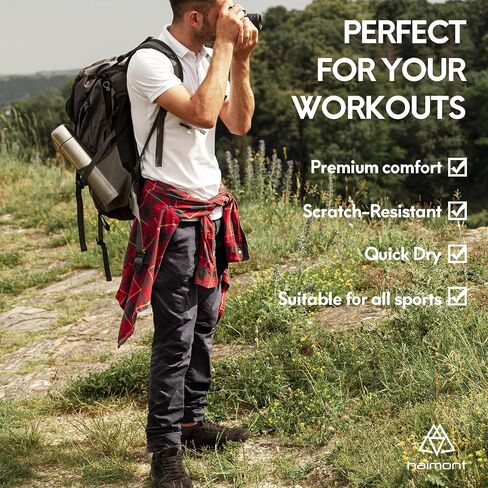 Haimont Men's Nylon Hiking Stretch Pants, Outdoor Quick Dry UPF50 Pants with Zipper Pockets, Lightweight, Water Resistant in Saudi Arabia