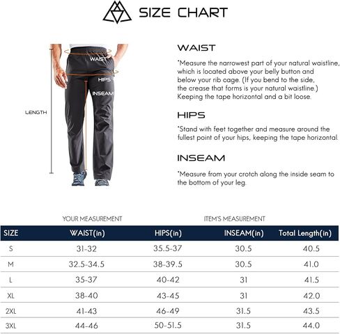 Haimont Men's Nylon Hiking Stretch Pants, Outdoor Quick Dry UPF50 Pants with Zipper Pockets, Lightweight, Water Resistant in Saudi Arabia