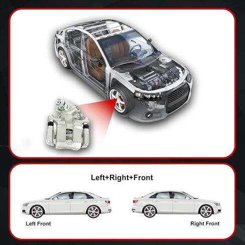 2 قطعة فرجار الفرامل الخلفية، مجموعة فرجار الفرامل الخلفية تناسب 2018-2006 2.0L 2.4L A-CURA CSX ILX، 2015-2006 1.8L H-ONDA Civic استبدال OE 19-B3299 19-B3298 19-3299 19-3298 in Saudi Arabia