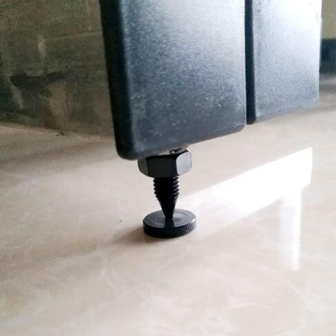 Flushbay 4 عبوات من سماعات مكبر الصوت، واقيات أرضية قابلة للتعديل، مسامير عزل مكبر الصوت M8 باللون الأسود لمضخم الصوت ومشغل DVD ومسجل القرص الدوار مع وسادة أقدام عزل مكبر الصوت (M8) in Kuwait