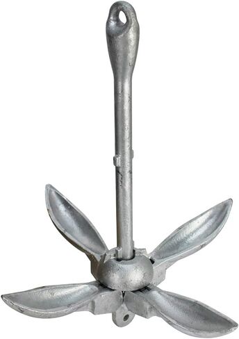 Extreme Max 3006.6545 BoatTector Galvanized Folding Anchor - 3.5 lbs. in Kuwait