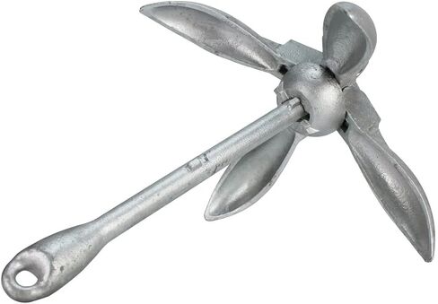 Extreme Max 3006.6545 BoatTector Galvanized Folding Anchor - 3.5 lbs. in Kuwait