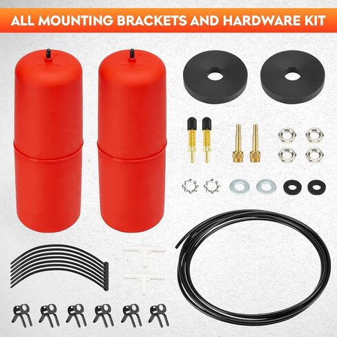مجموعة أكياس تعليق الهواء 5000 رطل متوافقة مع 2009-2010 دودج رام 1500، 2011-2022 رام 1500، 2019-2022 1500 كلاسيك استبدال رفع الهواء 60818 in Kuwait