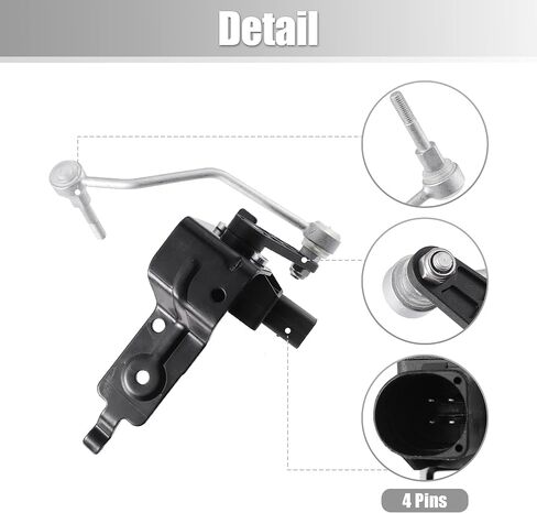 X AUTOHAUX 4F0941285F الجانب الأيسر الأمامي تعليق هوائي ركوب مستوى الارتفاع الاستشعار لأودي A6 2006-2011 in Saudi Arabia