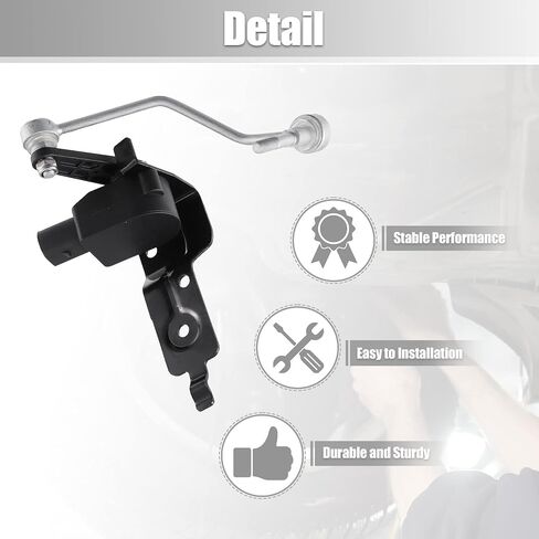 X AUTOHAUX 4F0941285F الجانب الأيسر الأمامي تعليق هوائي ركوب مستوى الارتفاع الاستشعار لأودي A6 2006-2011 in Saudi Arabia