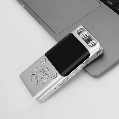 Digital Voice Recorder 64G Voice Recorder with Playback for Lectures - USB Rechargeable Compact Voice Recorder Voice Control One Touch Recording (Yellow) in Saudi Arabia
