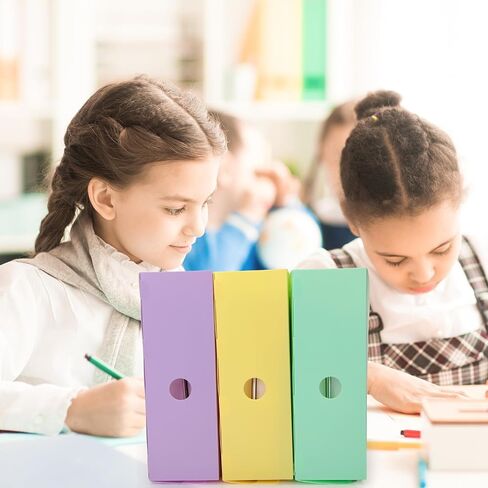 10 عبوات من حوامل المجلات البلاستيكية، 5 ألوان فاتحة، صندوق تخزين المجلات، منظم الملفات، حامل كتب للمكتب، منظم مستندات سطح المكتب للمكتب والمدرسة in Kuwait