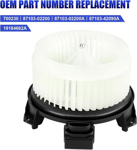 محرك منفاخ تيار متردد مع مروحة يناسب تويوتا كورولا ماتريكس RAV4 RAV 4 Scion xB Scion tC 2009 2010 2011 2012 2013 2014 2015 2016 محرك سخان HVAC يستبدل #700230 in Saudi Arabia