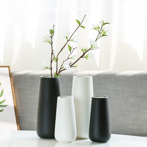 Home Decor Vases for Flowers European Vintage White Ceramic Vase for Decor Modern Gradient Vase Suitable for Living Room Horizontal Dining Room Office Outdoor Home Decoration Vase in Saudi Arabia