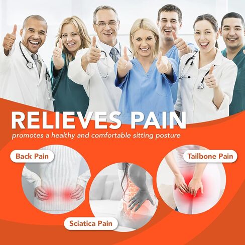 وسادة مقعد السيارة: وسائد مقعد السائق مكونة من قطعتين - وسائد سيارة من الإسفنج الذكي لتخفيف آلام المؤخرة/عرق النسا - وسائد قيادة للسيارة والشاحنات والمكتب - أسود in Kuwait