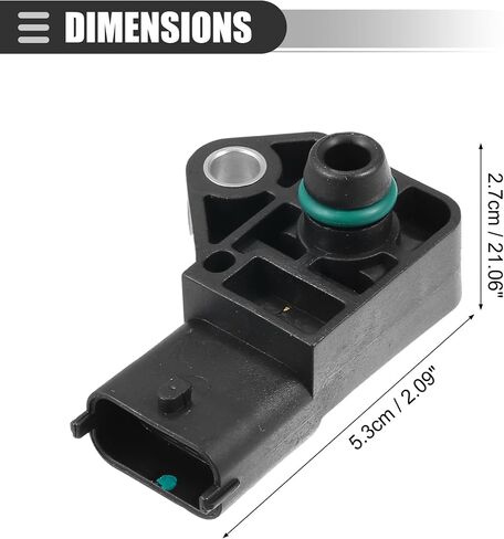 Motoforti MAP Manifold Air Pressure Sensor, Manifold Absolute Pressure Sensor Replacement, for Buick LaCrosse 2005-2008, Plastic, Black in Saudi Arabia