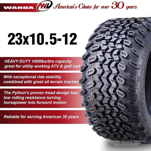 إطارات WANDA 23X10.5-12 لعربة الجولف ATV 4 طبقات 23x10.5x12 - مجموعة 4-10143 in Kuwait