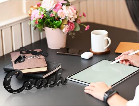 6 قطع هدايا من Maitys للعلامة الخشبية للمدرب، صافرة شكرًا لك لكرة القدم بحبل، هدايا قلم تحديد أبيض لأفضل مدرب للرجال والنساء لكرة القدم وكرة السلة والكرة الطائرة in Saudi Arabia