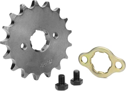 17MM 428 Motorcycle Sprocket, 428-10T Motorcycle Front Engine Sprocket for 50cc 70cc 90cc 110cc 125cc Dirt Pit Bike Mini Bike ATV 4 Wheeler Moped in Kuwait