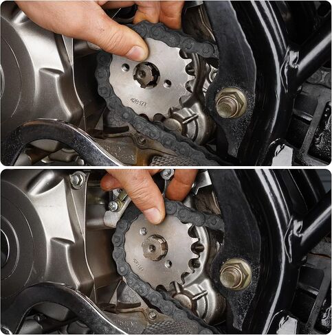 17MM 428 Motorcycle Sprocket, 428-10T Motorcycle Front Engine Sprocket for 50cc 70cc 90cc 110cc 125cc Dirt Pit Bike Mini Bike ATV 4 Wheeler Moped in Kuwait