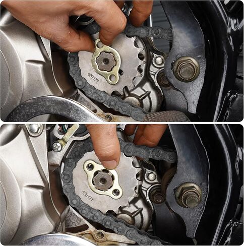 17MM 428 Motorcycle Sprocket, 428-10T Motorcycle Front Engine Sprocket for 50cc 70cc 90cc 110cc 125cc Dirt Pit Bike Mini Bike ATV 4 Wheeler Moped in Kuwait