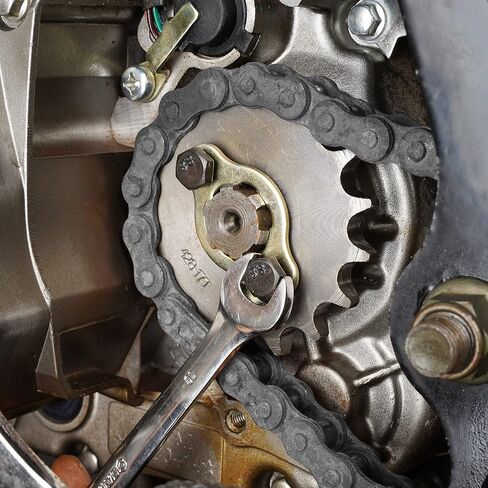 17MM 428 Motorcycle Sprocket, 428-10T Motorcycle Front Engine Sprocket for 50cc 70cc 90cc 110cc 125cc Dirt Pit Bike Mini Bike ATV 4 Wheeler Moped in Kuwait