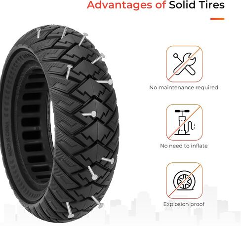 10 × 3 سكوتر بإطار صلب 10 بوصة عجلات سكوتر كهربائية ملحقات بديلة مناسبة لإطار Zero 10x Kaabo WOLF WARRIOR MANTIS Scooter 80/65-6,255 * 80 in Saudi Arabia
