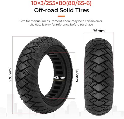 10 × 3 سكوتر بإطار صلب 10 بوصة عجلات سكوتر كهربائية ملحقات بديلة مناسبة لإطار Zero 10x Kaabo WOLF WARRIOR MANTIS Scooter 80/65-6,255 * 80 in Saudi Arabia