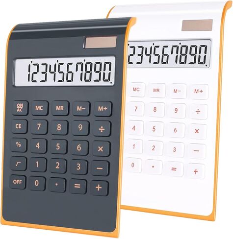 Office Calculator,BESTWYA 10-Digit Dual Power Business Handheld Desktop Calculator for Office Student (New Black,Pack of 2) in Saudi Arabia