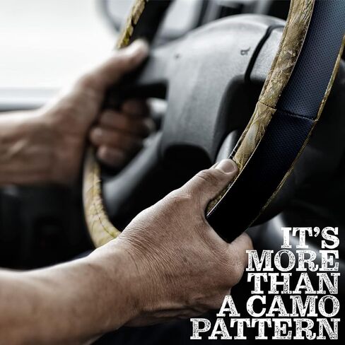 غطاء عجلة القيادة Mossy Oak من LPI Truck؛ مادة أكسفورد 600D شديدة التحمل مع تصميم مموه من خشب البلوط المطحلب؛ يناسب جميع الشاحنات الكبيرة وسيارات الدفع الرباعي ذات حجم عجلة القيادة من 15.5 إلى 16 بوصة in Kuwait