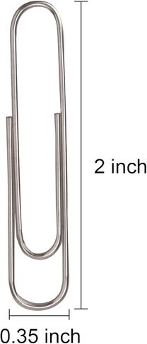 300 قطعة مشبك ورق كبير الحجم للمكتب والمدرسة والاستخدام الشخصي، 2 بوصة in Kuwait