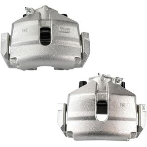 TRQ Front Brake Caliper Set Compatible with 2010-2015 Audi 2005-2019 Volkswagen