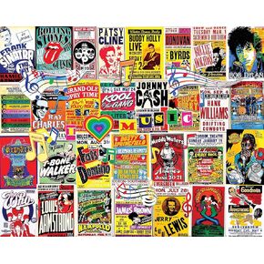 White Mountain Puzzles I Love Music - 1000 Piece Jigsaw Puzzle