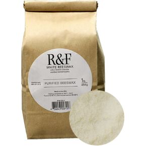 R&F Handmade Paints Encaustic White Beeswax, 1-Pound