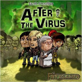 Fryx Games After The Virus: A Cooperative Zombie Deckbuilder for 1-3 Players, Ages 14+