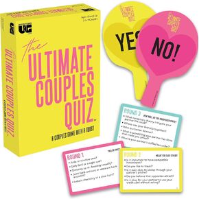 University Games, The Ultimate Couples Quiz, Test Your Compatibility and Love with Fun and Competitive Conversation Cards!