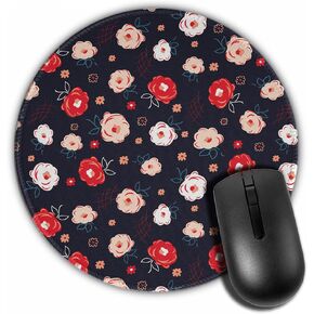 Round Mouse Pad, Music Note Mousepad, Non-Slip Rubber Base Mouse Pads, for Desktop Notebook Mouse Mat 7.87 inches (20cm), Item-019