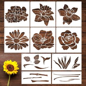 Graffiti Stencils for Painting - 36 Pcs Reusable Street Art Stencils for Painting on Wood, Doodle Stencils for Painting on Wood Wall Canvas Rock, Skateboard Stencils for Spray Painting